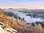 Sunrise from Blue Mountain, Adirondack wall calendar, Adirondack photos by Carl Heilman II, Adirondack pictures, Adirondack prints, Adirondack nature photography, Adirondack panoramas