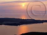 Sunrise over Willsboro Point, Lake Champlain wall calendar, Lake Champlain photos by Carl Heilman II, Lake Champlain pictures, Lake Champlain prints, Champlain Valley panoramas