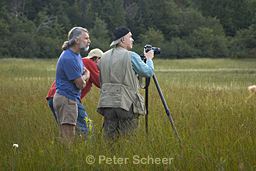 Photo by Peter Scheer of digital photography workshop instructor Carl Heilman II with Peter's friend Neil at the camera