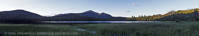 Adirondack photography workshop panorama of Whiteface from Connery Pond