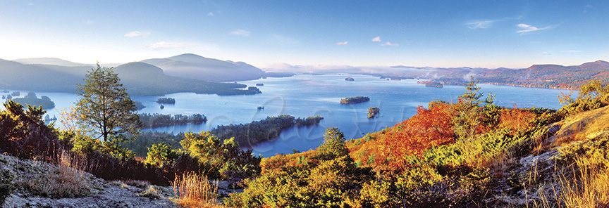 Lake George Panoramic Jigsaw Puzzle, Carl Heilman Adirondack Photography, puzzle from Tongue Mountain
