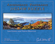 Marcy Dam puzzle, Adirondack Jigsaw Puzzle, Panoramic Puzzle, Carl Heilman, Adirondack Gifts