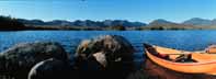 Elk Lake and a Hornbeck canoe