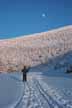 Skiing down the toll road on Whiteface