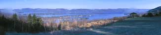 Overlooking the southern part of the lake - panoramic picture overlooking Lake George