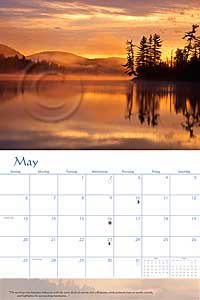 Adirondack Vistas wall calendar, prints of Adirondack vistas, Adirondack photos by Carl Heilman II, Adirondack nature photography