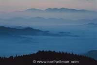 National Park stock photography - Stock photography from Adirondack Park, Adirondacks, New York, Catskills, Acadia, Aruba, Gaspe, Cape Breton, Lake George, Smokies, Montana, High Peaks, Big Bend, Death Valley, Tetons, Lake Winnipesaukee, Squam Lake - Early light from Clingman's Dome, Great Smokies National Park stock photo 