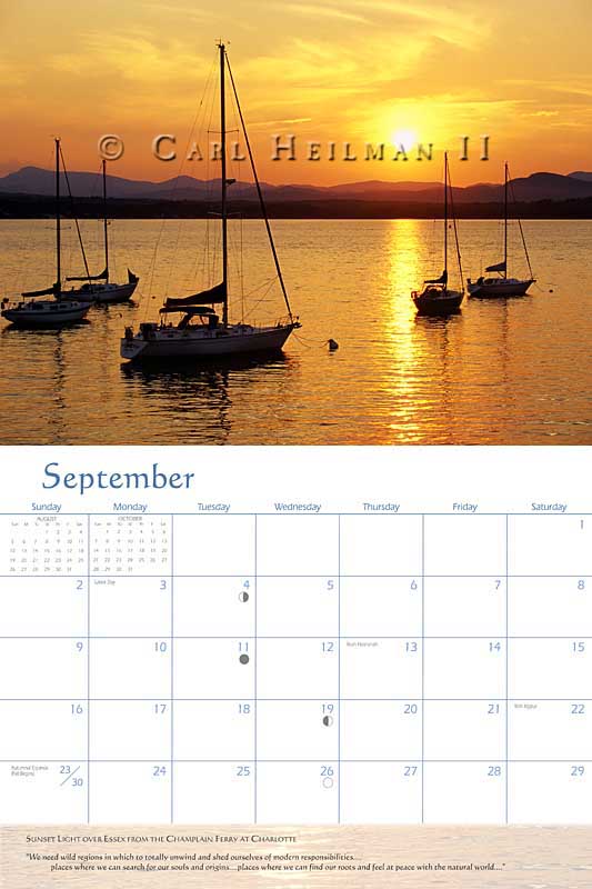 Lake Champlain Wall Calendar Lake Champlain Nature Photography, Lake