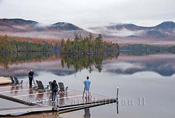 Aerial view south over Elk Lake