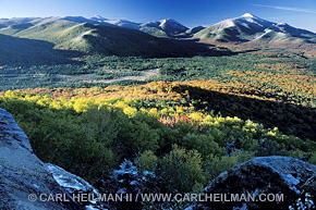 Fall colors and the High Peaks from mount Van Hoevenberg