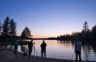 Evening light during a spring lakes and waterfalls tour