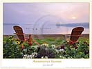 Adirondack chairs poster of Lake George by Lake George photographer, Carl Heilman II