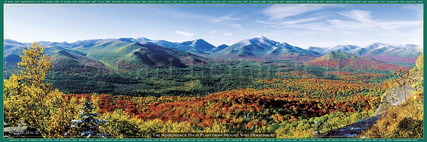 Panoramic Jigsaw Puzzle, Carl Heilman Adirondack Photography, puzzle from Van Hoevenberg