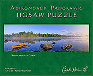 Adirondack puzzle, photo jigsaw puzzle, high peaks puzzle, adirondack gifts, carl heilman puzzle