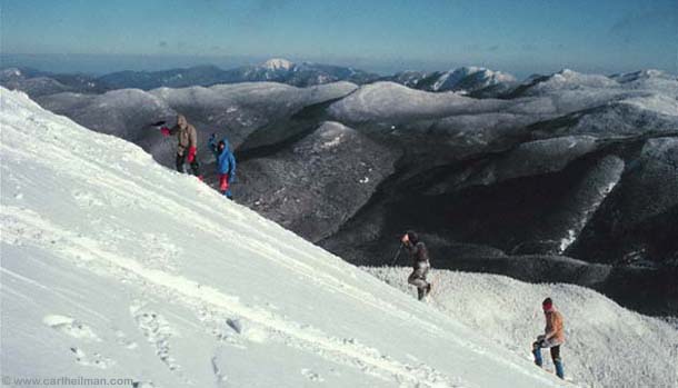 Snowshoeing worshop on Algonquin in the Adirondack High Peaks