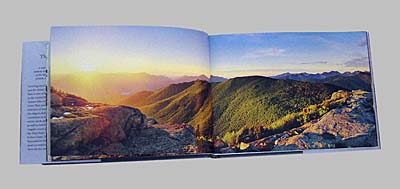 View of the Adirondack High Peaks from Cascade - from the Lake Placid and High Peaks chapter of 'The Adirondacks' by nature photographer Carl Heilman II - Mount Marcy, Algonaquin, Cascade, Marcy Dam, Flowed Lands, Heart Lake, Keene Valley, Whiteface, Elk Lake, Ausable River, Saint Huberts, Preston Ponds, High Falls Gorge