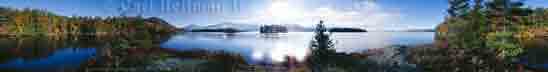 360 panoramas - Fall Colors in the Narrows from Mingo Island - Lake George nature panoramas copyright by outdoor nature photographer Carl Heilman II - Lake George photographer