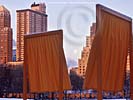 Click for preview - Christo and Jeanne-Claude - photo of The Gates, Central Park, New York City, 1979 - 2005 New York wallpaper, NYC outdoor photography copyright by Carl Heilman II